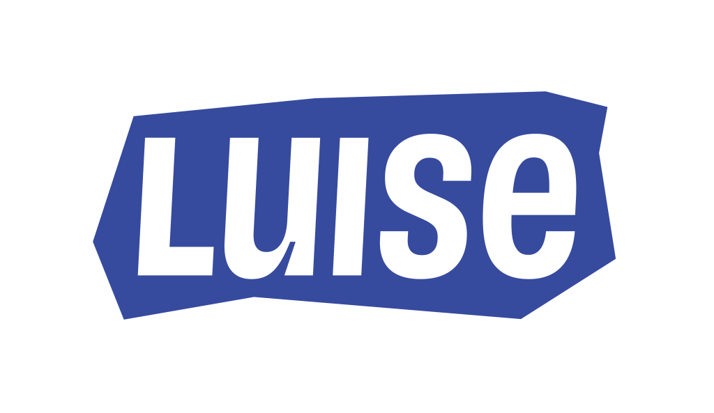 Luise auf blauem Hintergrund